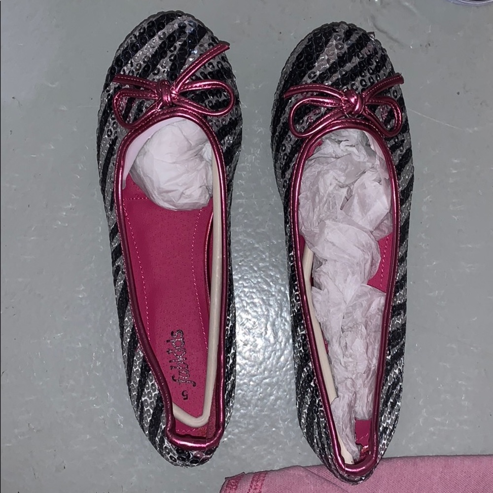 zebra print and pink slippers